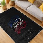 nfl buffalo bills area rug non slip football carpet home decor gift idea for fans living room bb131
