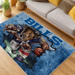nfl buffalo bills area rug non slip football carpet home decor gift idea for fans living room bb139