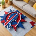 nfl buffalo bills area rug non slip football carpet home decor gift idea for fans living room bb151