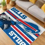 nfl buffalo bills area rug non slip football carpet home decor gift idea for fans living room bb164