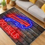nfl buffalo bills area rug non slip football carpet home decor gift idea for fans living room bb93
