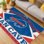 nfl buffalo bills area rug non slip football carpet home decor gift idea for fans living room bb96