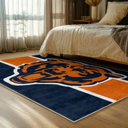 nfl chicago bears football team logo sport carpet area rug home decor bedroom cbw106