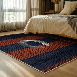nfl chicago bears football team logo sport carpet area rug home decor bedroom cbw107