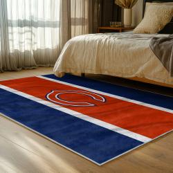 nfl chicago bears football team logo sport carpet area rug home decor bedroom cbw109