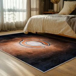 nfl chicago bears football team logo sport carpet area rug home decor bedroom cbw110