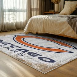 nfl chicago bears football team logo sport carpet area rug home decor bedroom cbw119