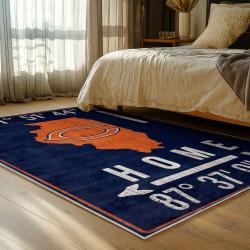 nfl chicago bears football team logo sport carpet area rug home decor bedroom cbw121