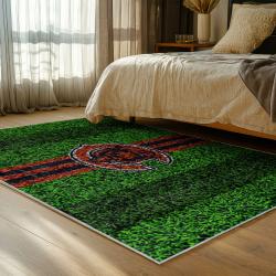 nfl chicago bears football team logo sport carpet area rug home decor bedroom cbw122