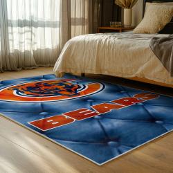 nfl chicago bears football team logo sport carpet area rug home decor bedroom cbw123