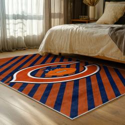 nfl chicago bears football team logo sport carpet area rug home decor bedroom cbw124