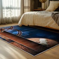 nfl chicago bears football team logo sport carpet area rug home decor bedroom cbw131