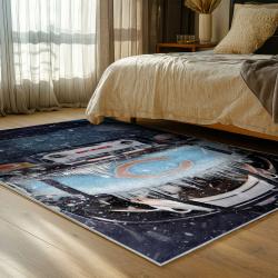 nfl chicago bears football team logo sport carpet area rug home decor bedroom cbw145