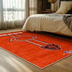 nfl chicago bears football team logo sport carpet area rug home decor bedroom cbw149