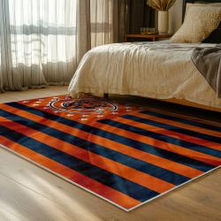nfl chicago bears football team logo sport carpet area rug home decor bedroom cbw164