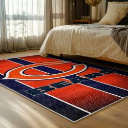 nfl chicago bears football team logo sport carpet area rug home decor bedroom cbw168