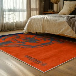 nfl chicago bears football team logo sport carpet area rug home decor bedroom cbw171
