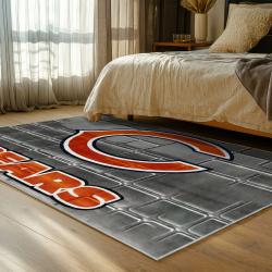 nfl chicago bears football team logo sport carpet area rug home decor bedroom cbw178