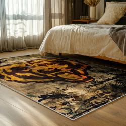 nfl chicago bears football team logo sport carpet area rug home decor bedroom cbw186
