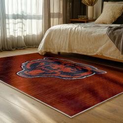 nfl chicago bears football team logo sport carpet area rug home decor bedroom cbw194
