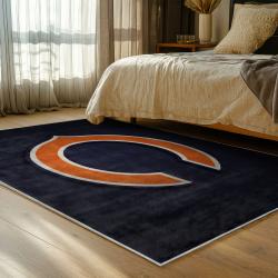nfl chicago bears football team logo sport carpet area rug home decor bedroom cbw197