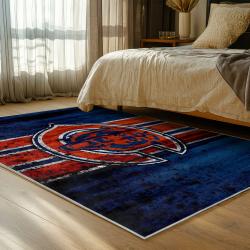 nfl chicago bears football team logo sport carpet area rug home decor bedroom cbw199