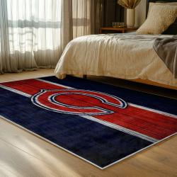nfl chicago bears football team logo sport carpet area rug home decor bedroom cbw200