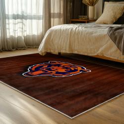 nfl chicago bears football team logo sport carpet area rug home decor bedroom cbw47