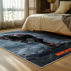 nfl chicago bears football team logo sport carpet area rug home decor bedroom cbw57