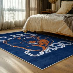 nfl chicago bears football team logo sport carpet area rug home decor bedroom cbw67