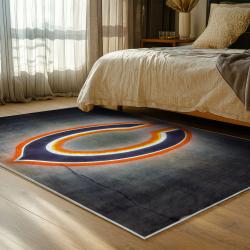 nfl chicago bears football team logo sport carpet area rug home decor bedroom cbw68