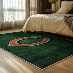 nfl chicago bears football team logo sport carpet area rug home decor bedroom cbw73