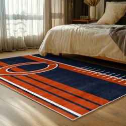 nfl chicago bears football team logo sport carpet area rug home decor bedroom cbw86