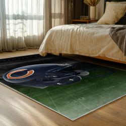 nfl chicago bears football team logo sport carpet area rug home decor bedroom cbw88