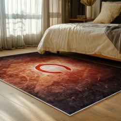 nfl chicago bears football team logo sport carpet area rug home decor bedroom cbw90