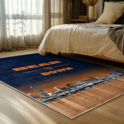 nfl chicago bears football team logo sport carpet area rug home decor bedroom cbw91