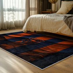nfl chicago bears football team logo sport carpet area rug home decor bedroom cbw94