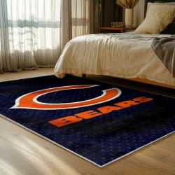 nfl chicago bears football team logo sport carpet area rug home decor bedroom cbw95