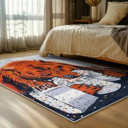 nfl chicago bears football team logo sport carpet area rug home decor bedroom cbw96