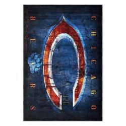 nfl chicago bears football team logo sport carpet area rug home decor gift cbw104