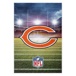 nfl chicago bears football team logo sport carpet area rug home decor gift cbw108