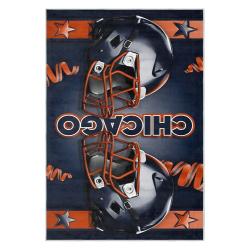 nfl chicago bears football team logo sport carpet area rug home decor gift cbw111