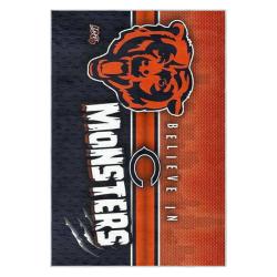 nfl chicago bears football team logo sport carpet area rug home decor gift cbw113