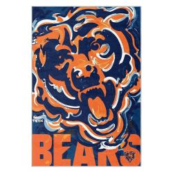 nfl chicago bears football team logo sport carpet area rug home decor gift cbw114