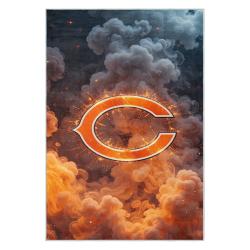 nfl chicago bears football team logo sport carpet area rug home decor gift cbw118