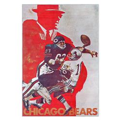 nfl chicago bears football team logo sport carpet area rug home decor gift cbw125