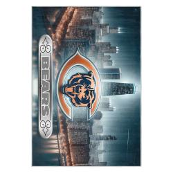 nfl chicago bears football team logo sport carpet area rug home decor gift cbw135