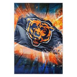 nfl chicago bears football team logo sport carpet area rug home decor gift cbw142