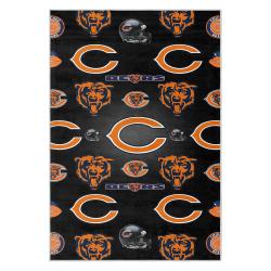 nfl chicago bears football team logo sport carpet area rug home decor gift cbw153