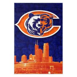 nfl chicago bears football team logo sport carpet area rug home decor gift cbw162